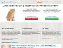 Tablet Screenshot of gato-perdido.org